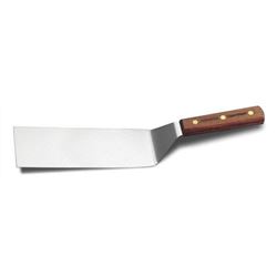 Spatula, 8" x 3" With Square Corners, Rosewood Handle, S8698SQ by Dexter-Russell.
