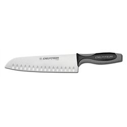 Knife, Santoku 9" Granton Edge "V-Lo Series", V144-9GE-PCP by Dexter-Russell.