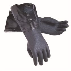 Gloves, Dishwashing HD XL 17" Black 1 pr- 1217EL by San Jamar.