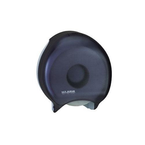 Toilet Paper Dispenser, Single Roll - Black Plastic, R2000TBK by San Jamar.