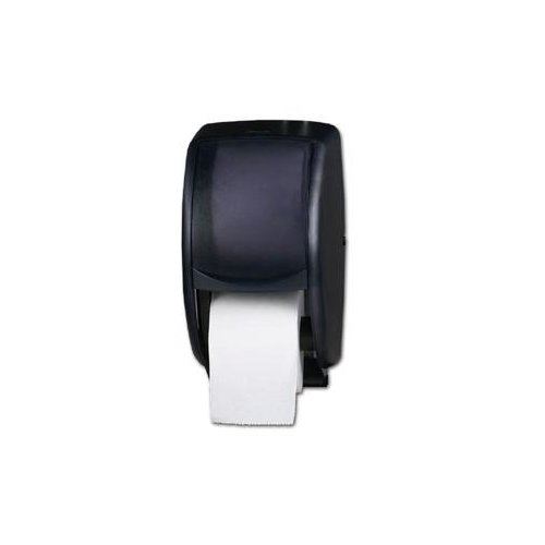 Toilet Paper Dispenser, Double Roll - Black Plastic, R3500TBK by San Jamar.