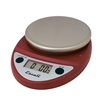 San Jamar Digital Scale 11# Gram/Lb/Oz, Red - SCDGP11RD