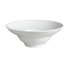 Bowl, 9 1/2" Soup/Pasta Elegant Swirl Rim "Alvo Pattern" Plain White, 9300-C510 by Steelite.