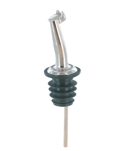 Spill-Stop Pourer w/Flip Cap Chrome 1DZ - 296-50