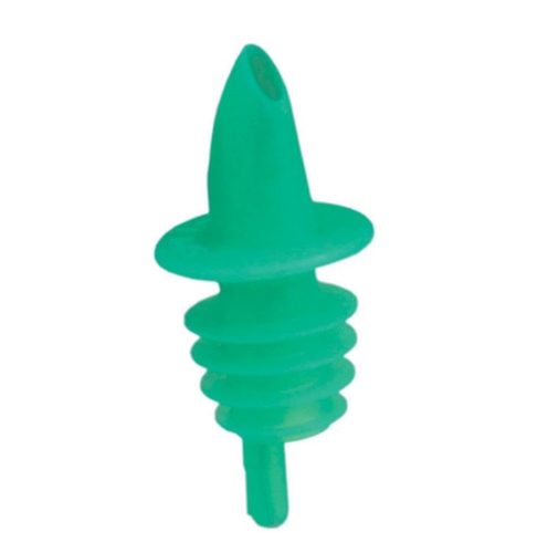 Spill-Stop Pourer, Plastic Green 1Dz/Bag - 350-04