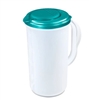 Sterilite 2qt Round Pitcher, Blue Lid - 0482