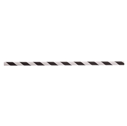 TableCraft, Paper Straws, 5 3/4" Unwrapped, Black Stripes - Case of 3000 - 100110