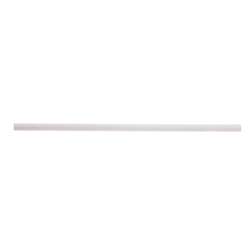 TableCraft Paper Straw, Wrap, 10"L, White - 100131