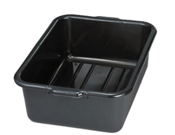 TableCraft Tote Box 21- 1/2" x 15-3/4" x 7" Black USA - 1537E