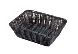 TableCraft Basket 9" x 6" Rectangular Black - 2472