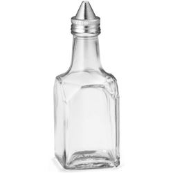 Cruet, Square Glass Oil & Vinegar Dispenser, 6 oz, 600 by TableCraft.