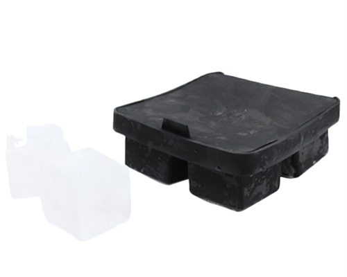 TableCraft Ice Cube Tray, (4) Cubes, Black - BSCT2