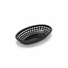 Basket, Fast Food Oval Plastic - Black, C1074BK by TableCraft.