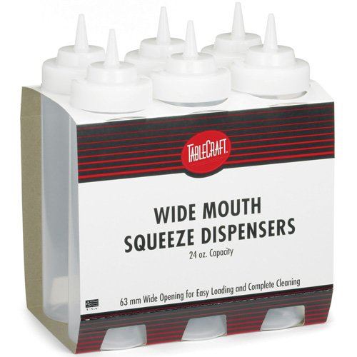 Squeeze Bottle Dispenser, Natural 16 oz, C11663-C by TableCraft.