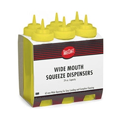 Squeeze Bottle Dispenser, Mustard 24 oz, C12463-M by TableCraft.
