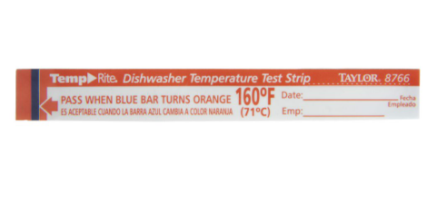 Taylor Precision Dishwasher Temp Test Strips, 25pk - 8766J