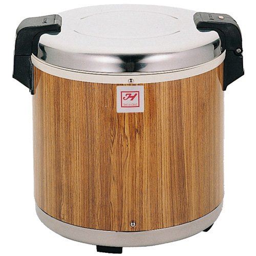Electric 50 Cup Rice Warmer Wood Grain, SEJ21000 by Thunder Group.