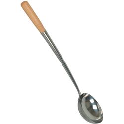 Wok Ladle, Wood Handle, 8oz, SLLD310 by Thunder Group.