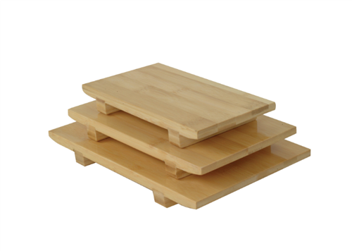 Thunder Group Bamboo Sushi Plate 4.75"x8.5" - WSPB001