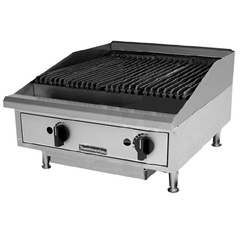 Charbroiler, 24" Countertop Radiant Style - Nat./LP Gas, TMRC24 by Toastmaster.