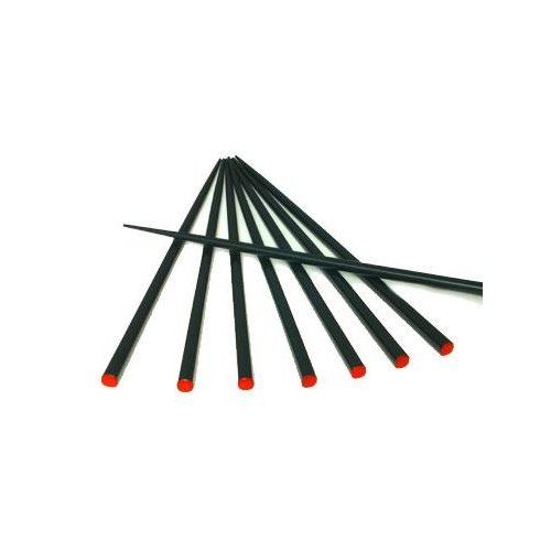 Chopsticks, 9 3/4" Black And Red Lacquer, 51314 by Town.