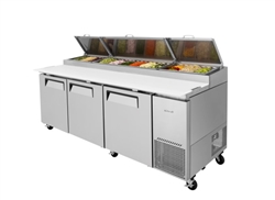 Turbo Air Refrigerated Counter, Pizza Prep Table - TPR-93SD-N