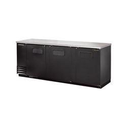 Refrigerator, Back Bar Cooler 3 Door - Black, TBB-4-HC by True.