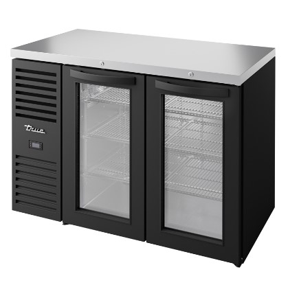 Refrigerated Back Bar Cooler,  2 Glass Doors - TBR48-RISZ1-L-B-GG-1 by True.