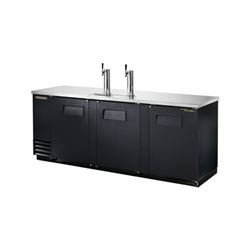 Refrigerator, Draft Beer Cooler 3 Door 2 Tower - Black, TDD-4-HC by True.