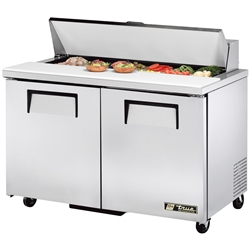 Refrigerated Sandwich/Salad Table 48" Wide - 12 Pan - TSSU-48-12-HC by True.