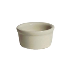 Ramekin, 2 1/2oz Smooth Sides Plain Porcelain, Eggshell, BEX-025 by Tuxton.