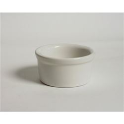 Ramekin, 3 1/2oz Smooth Sides Plain Porcelain White, BWX-035 by Tuxton.