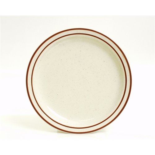 Plate, 7 1/4" Brown Speckle "Bahamas Pattern", TBS-007 by Tuxton.