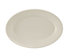 Tuxton Reno-Platter 11-5/8" Oval Wide Rim Rolled Edge - TRE-013