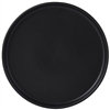 Plate, 8-1/4" x 3/4"h, Round, Straight Side, Zion, Matte Black - VBAS082 by Tuxton.