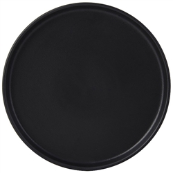 Plate, 10-3/4" x 7/8" H, Round, Straight Side, Zion, Matte Black - VBAS106 by Tuxton.