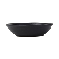 Fruit Bowl, 3-1/2 oz, 4-1/4" x 1-1/8"h, Zion, Matte Black - VBD-041 by Tuxton.