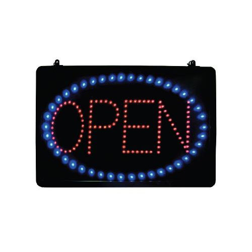 Sign, "Open" 13" x 21 1/2" LED, LED-OPEN by Update International.