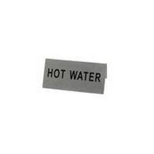 Tent Sign, Hot Water - Stainless Steel, TS-HWT by Update International.