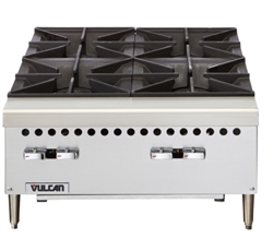 Vulcan 6 Burner Hot Plate 36" Natural Gas - VCRH-36