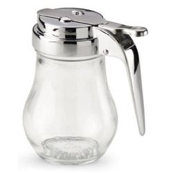 Syrup Pourer, 6oz - Glass Jar, Chrome Top, 206-0 by Vollrath.