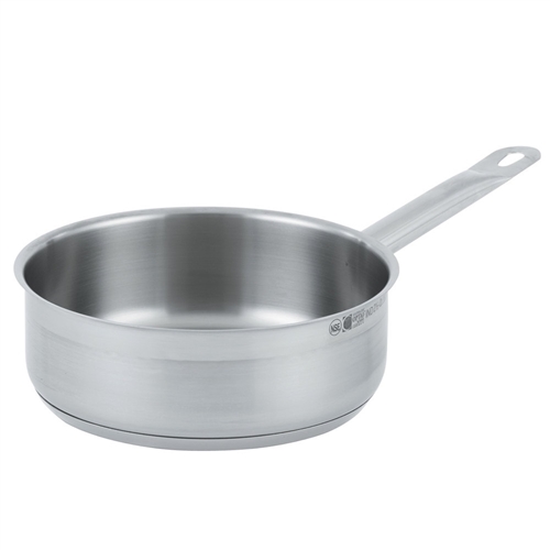 Saute' Pan, 6qt Professional Stainless Steel, 3807 by Vollrath.