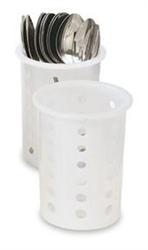 Flatware Cylinder, Plastic - White, 52643 by Vollrath.