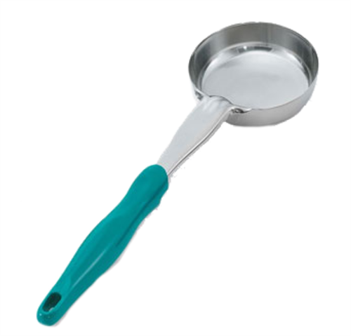 Vollrath Spoodle 6 oz 1-Piece Heavy/Duty, Solid Round Bowl, Teal Handle  - 6433655