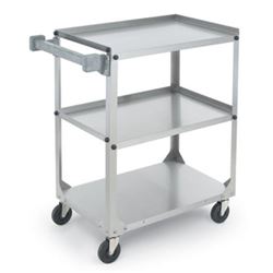 Utility/Bussing Cart, Medium Duty 3 Stainless Shelves 300 lb Capacity, 97120 by Vollrath.