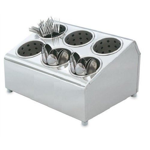 Flatware Holder, 6 Compartment - Stainless Steel, 97241 by Vollrath.