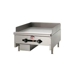 Griddle, 24" Manual Controls - Nat. Gas, HDG-2430G-NAT by Wells.
