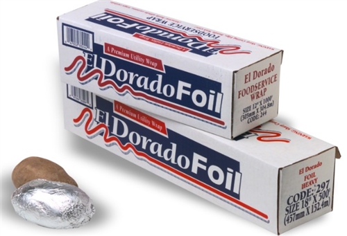 El Dorado Aluminum Foil Roll, Standard, 18" x 500', 294 by Western Plastics.