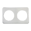 2 Hole Steam Table Adapter Plate - 8 3/8" - ADP-808