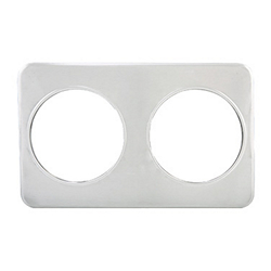 2 Hole Steam Table Adapter Plate - 8 3/8" - ADP-808